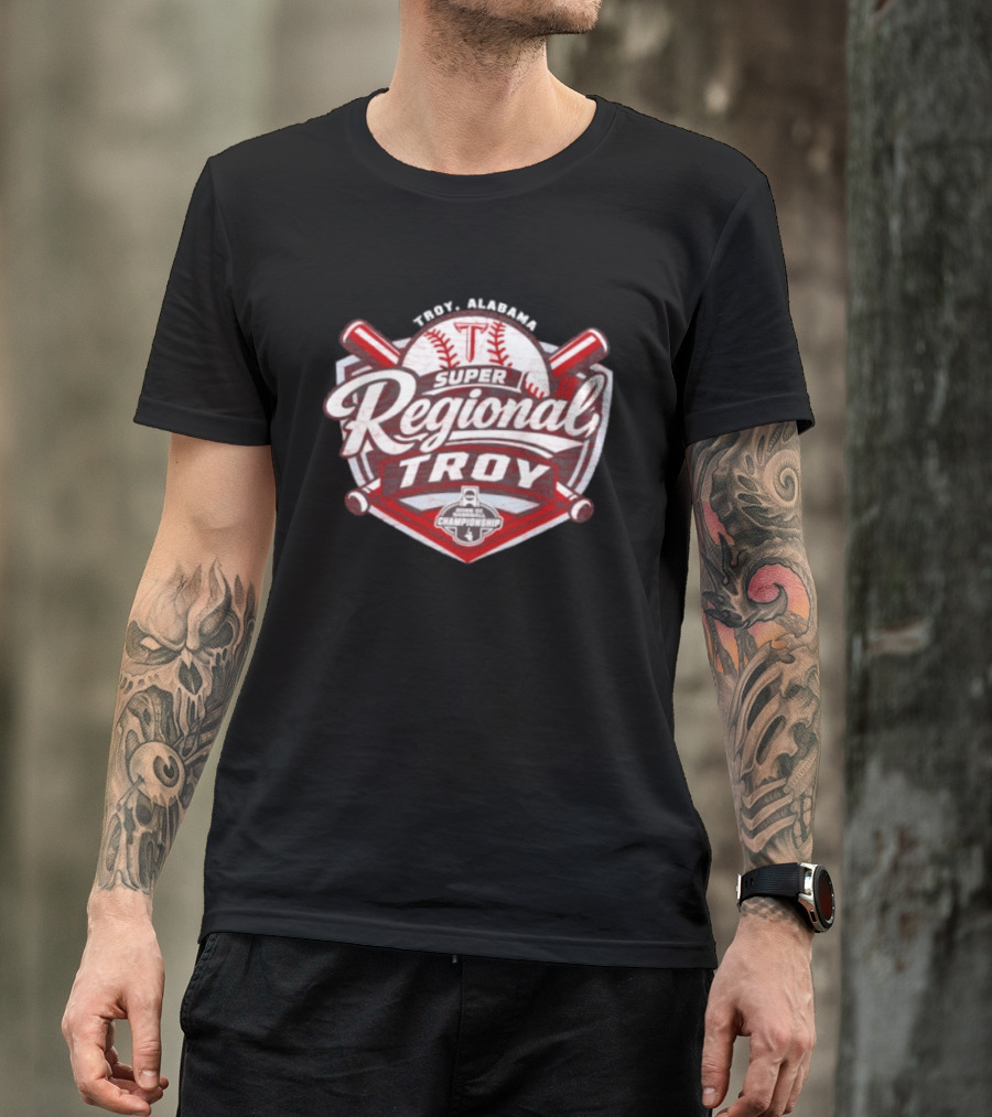 Troy Alabama Super Regional Troy Trojans 2026 NCAA Baseball Championship T-Shirt