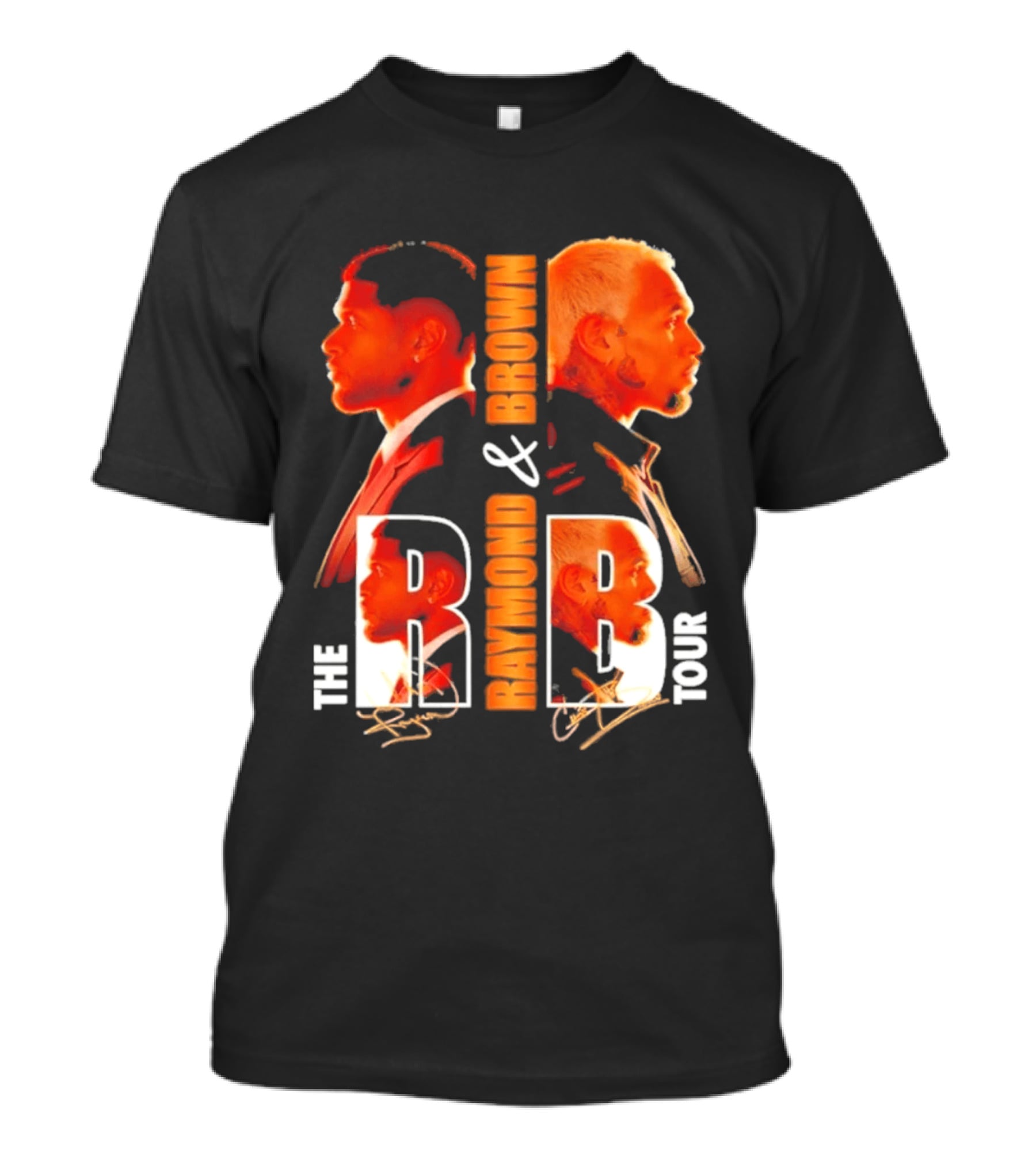 Usher Chris Brown Raymond & Brown The R B Tour Concert Signatures T-Shirt