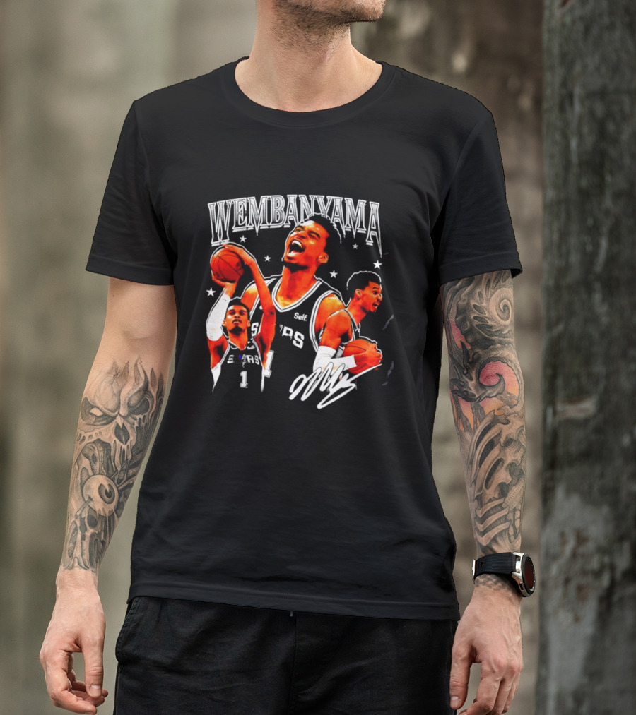 Victor Wembanyama San Antonio Spurs NBA Stars Basketball T-Shirt