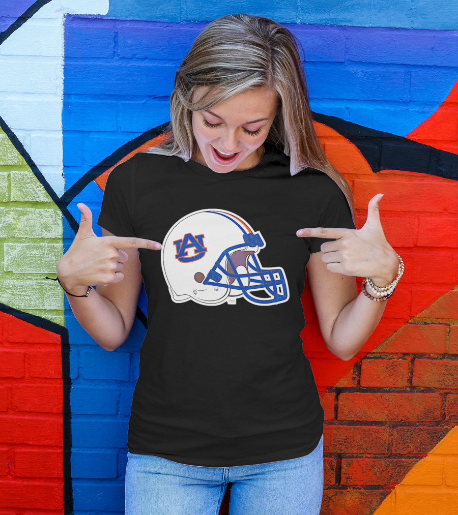 Auburn Tigers Football Helmet AU T-Shirt