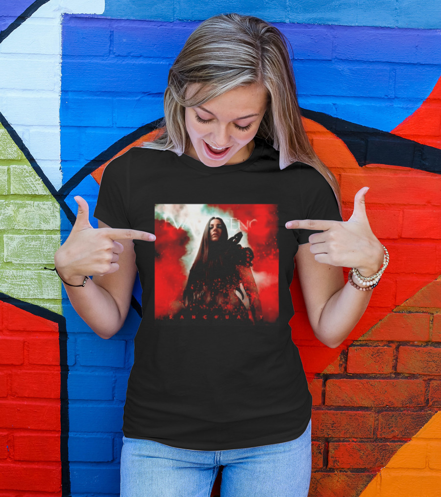 Evanescence Sanctuary Red Atmospheric Album Cover T-Shirt