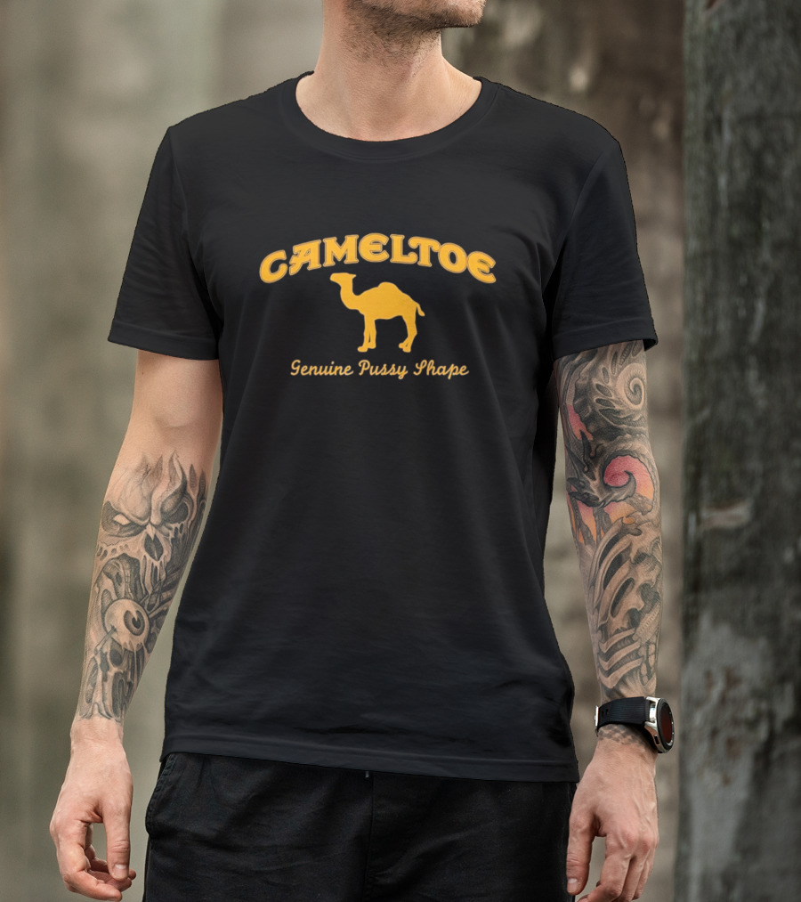 Cameltoe Genuine Pussy Shape Camel T-Shirt