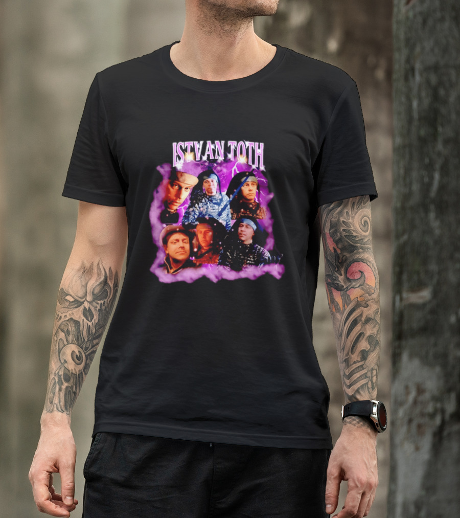 ISTVAN TOTH Lightning Expressions And Artistic Mood Collage T-Shirt