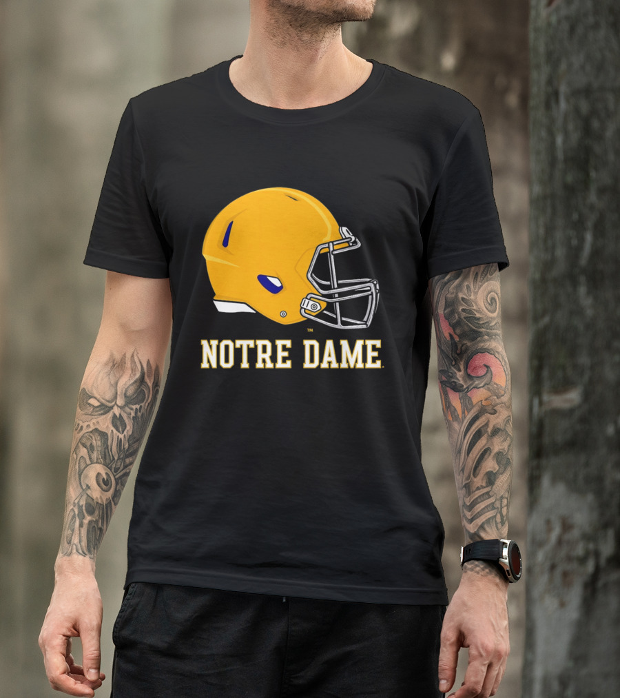 Notre Dame Fighting Irish Football Helmet T-Shirt