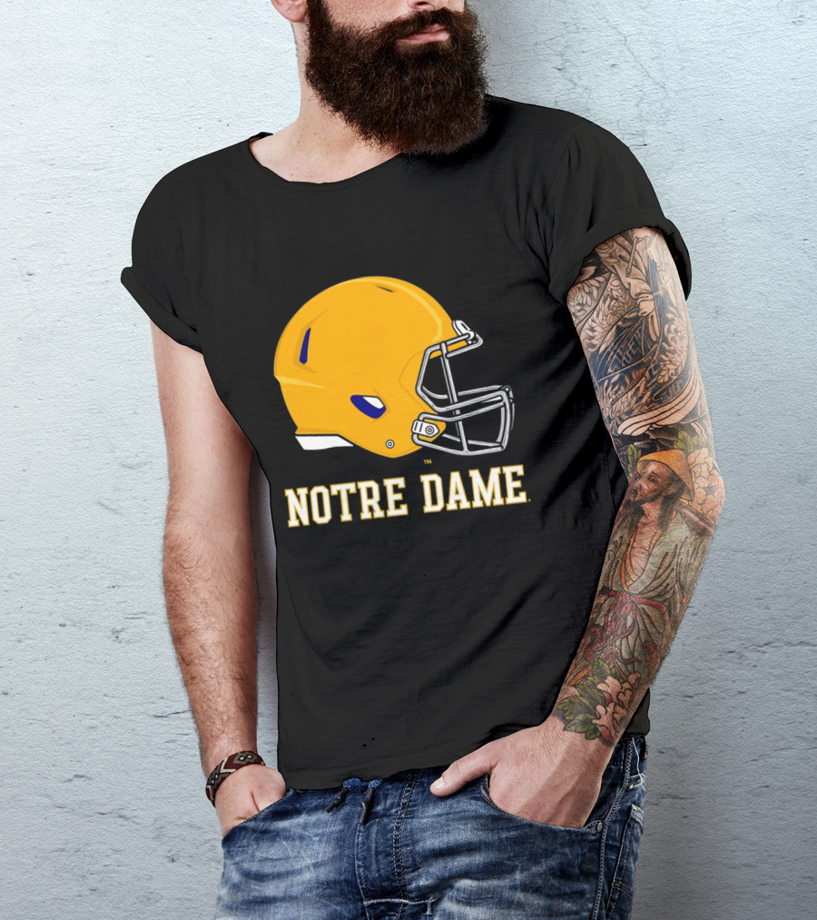 Notre Dame Fighting Irish Football Helmet T-Shirt