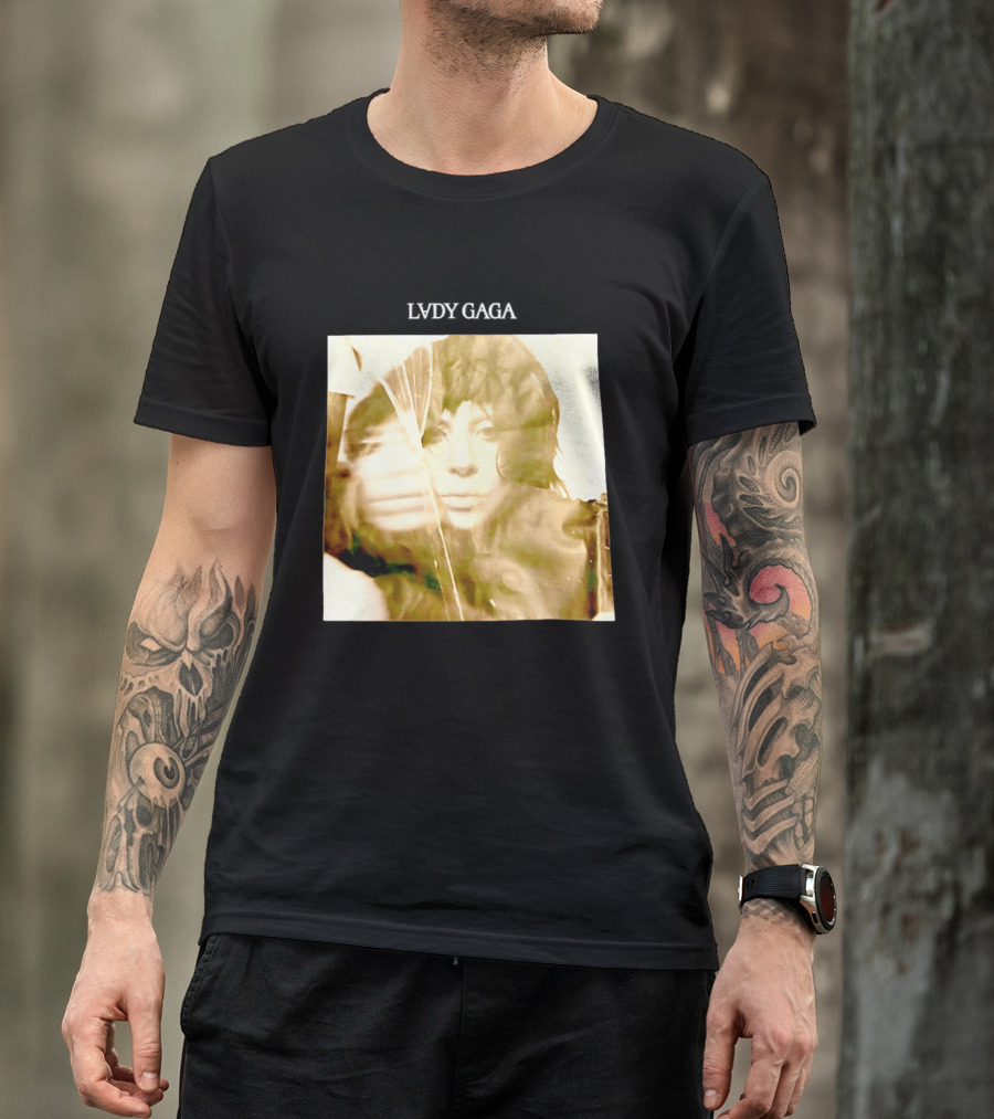 LADY GAGA LVDY Vintage Album Cover T-Shirt