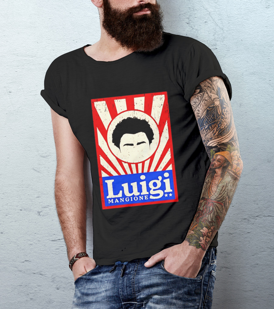 Luigi Mangione Red White Blue Campaign T-Shirt