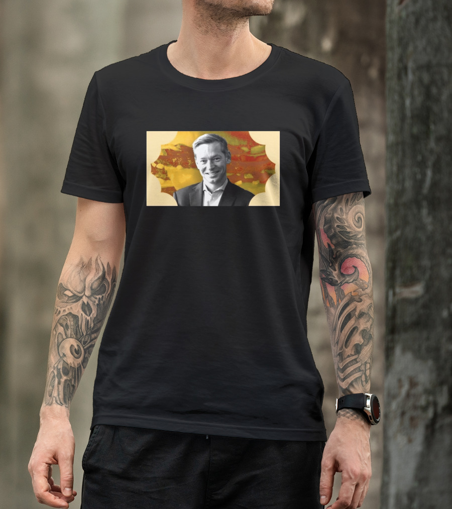 McDonald's CEO Chris Kempczinski Portrait Golden Arch T-Shirt