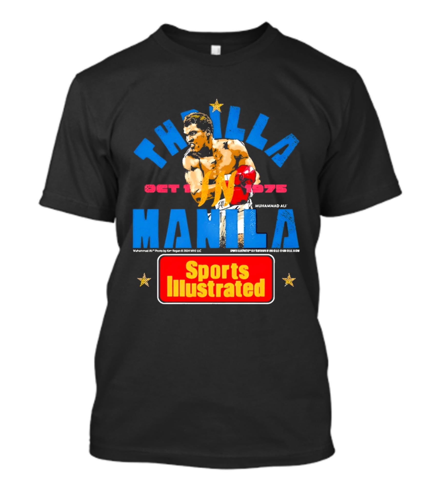 Thrilla In Manila Muhammad Ali Sports Illustrated October 1 1975 T-Shirt