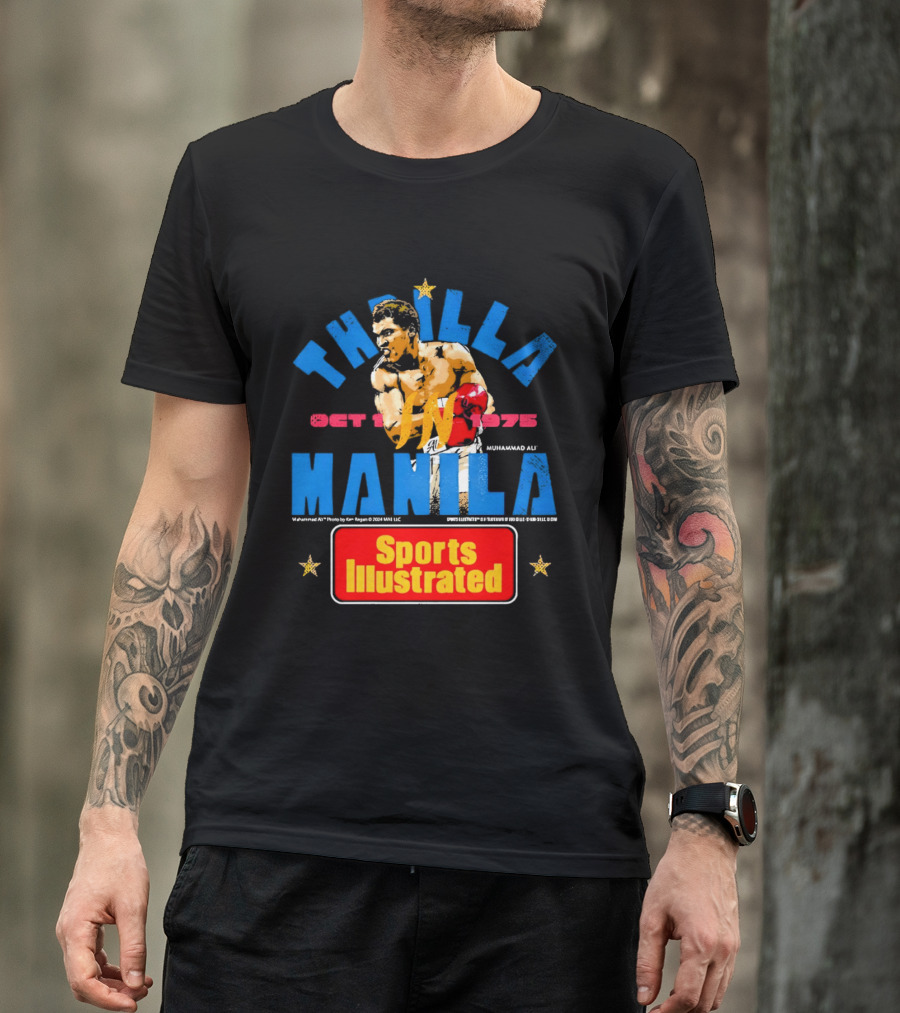 Thrilla In Manila Muhammad Ali Sports Illustrated October 1 1975 T-Shirt
