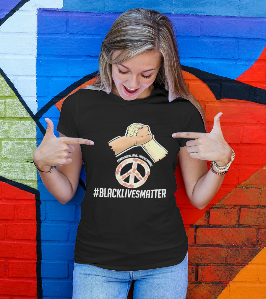 Nascar Black Lives Matter Compassion Peace Love Understanding Unity T-Shirt