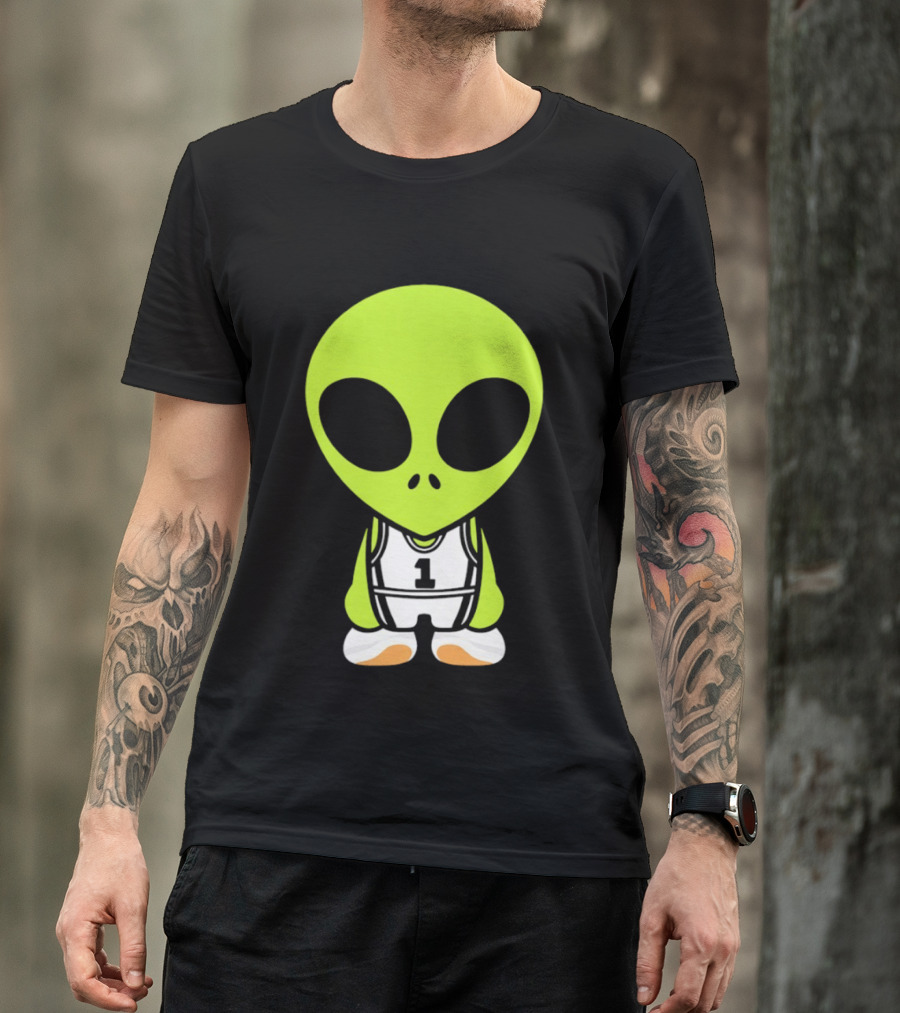 Victor Wembanyama San Antonio Spurs NBA Alien Player Number 1 Basketball T-Shirt