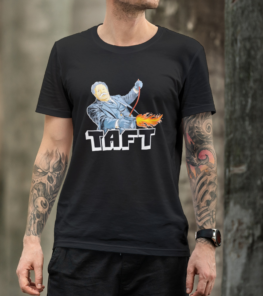 William Howard Taft Wild West Gunfire Embrace T-Shirt