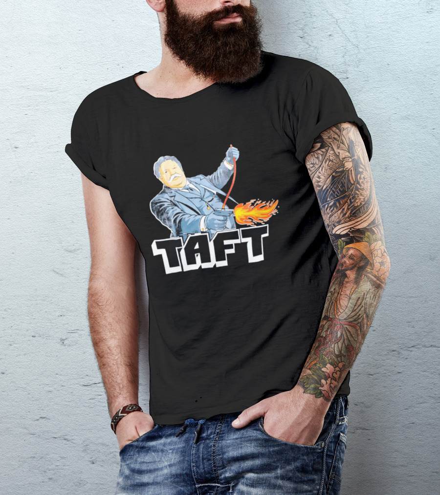 William Howard Taft Wild West Gunfire Embrace T-Shirt