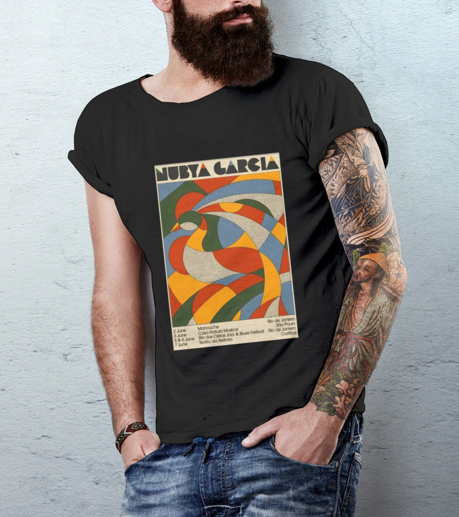 Nubya Garcia 2026 Brazil Tour Manouche Jazz Blues Festival Rio São Paulo Curitiba T-Shirt