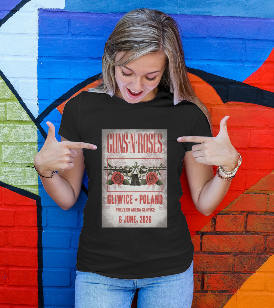 Guns N' Roses Gliwice Poland 6 June 2026 PreZero Arena T-Shirt