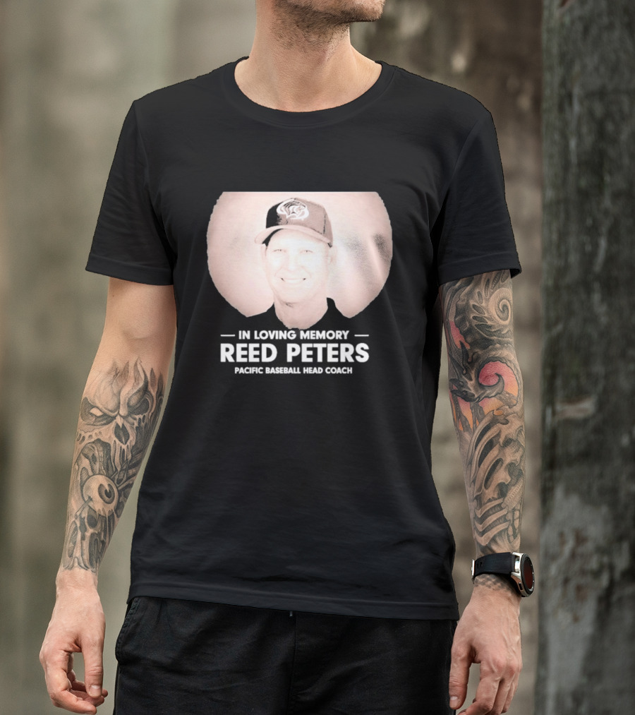 In Loving Memory Reed Peters Pacific Baseball Head Coach Panthers Cap T-Shirt