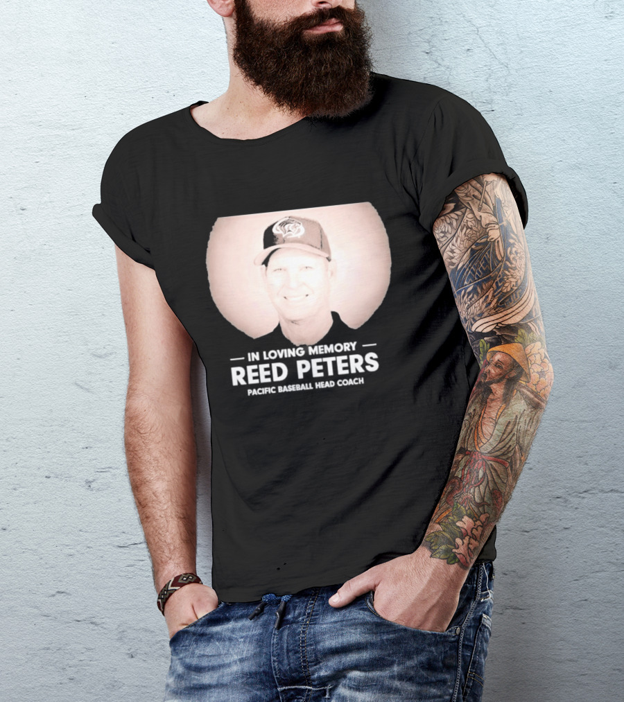 In Loving Memory Reed Peters Pacific Baseball Head Coach Panthers Cap T-Shirt