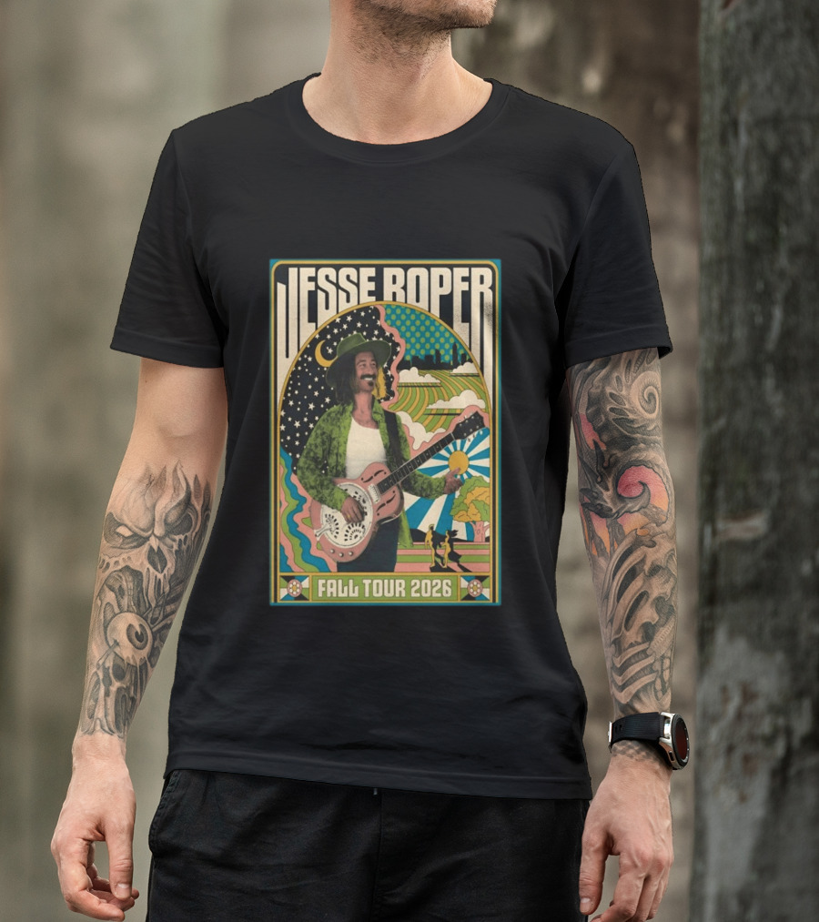 Jesse Roper Fall Tour 2026 Psychedelic Countryside Concert T-Shirt