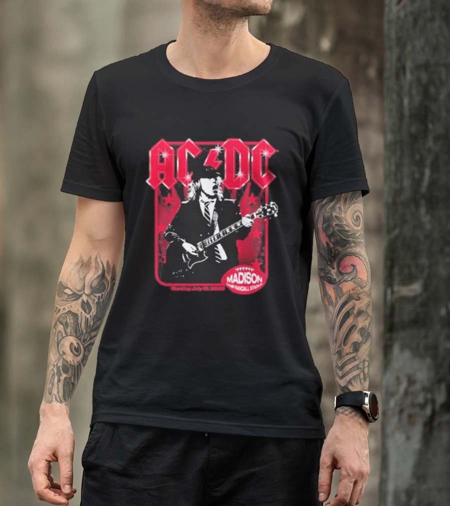 ACDC Madison Camp Randall Stadium Pwr Up Tour T-Shirt