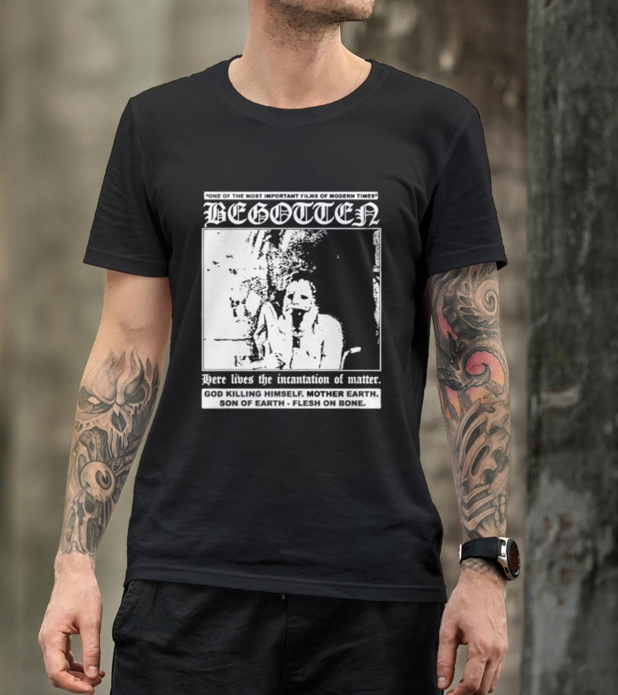 Begotten Most Important Films Modern Times Bootleg Surreal Cult Classic Horror Movie T-Shirt