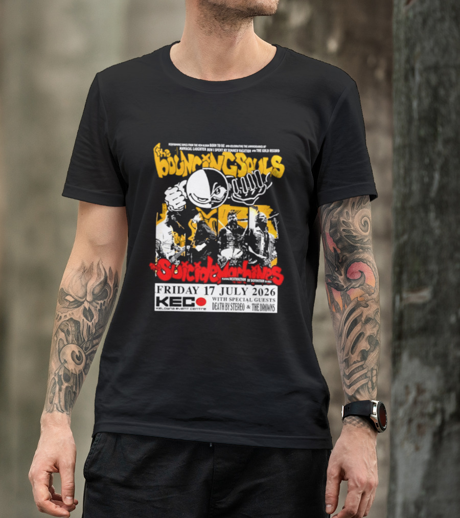Bouncing Souls The Suicide Machines Live At Kelowna Event Centre July 2026 T-Shirt