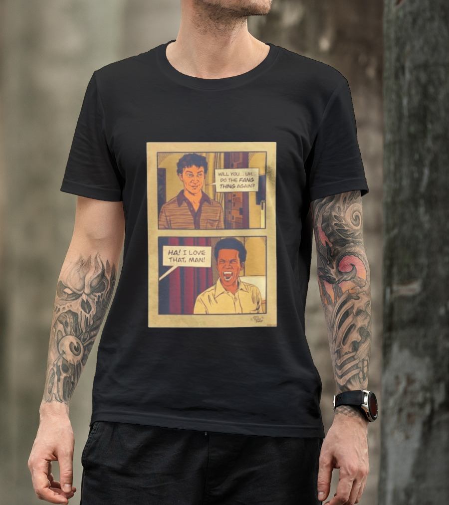 Interview With The Vampire Fang Thing Comic Panel Ha I Love That Man T-Shirt