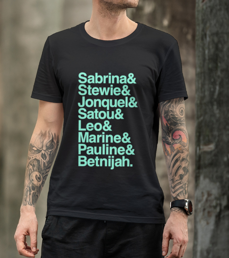 Sabrina Stewie Jonquel Satou Leo Marine Pauline Betnijah New York Liberty 2026 WNBA Players T-Shirt