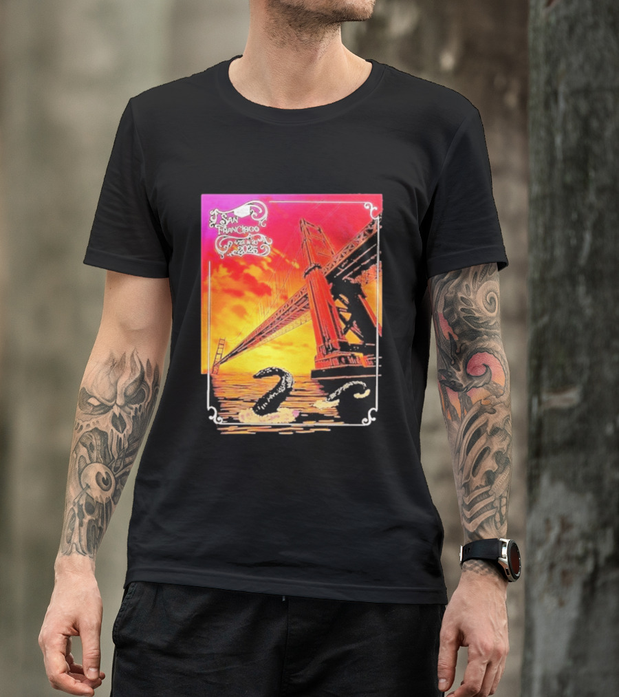 Phish The Spring Tour 2025 Bill Graham Civic Auditorium San Francisco April 22nd 23rdBridge T-Shirt