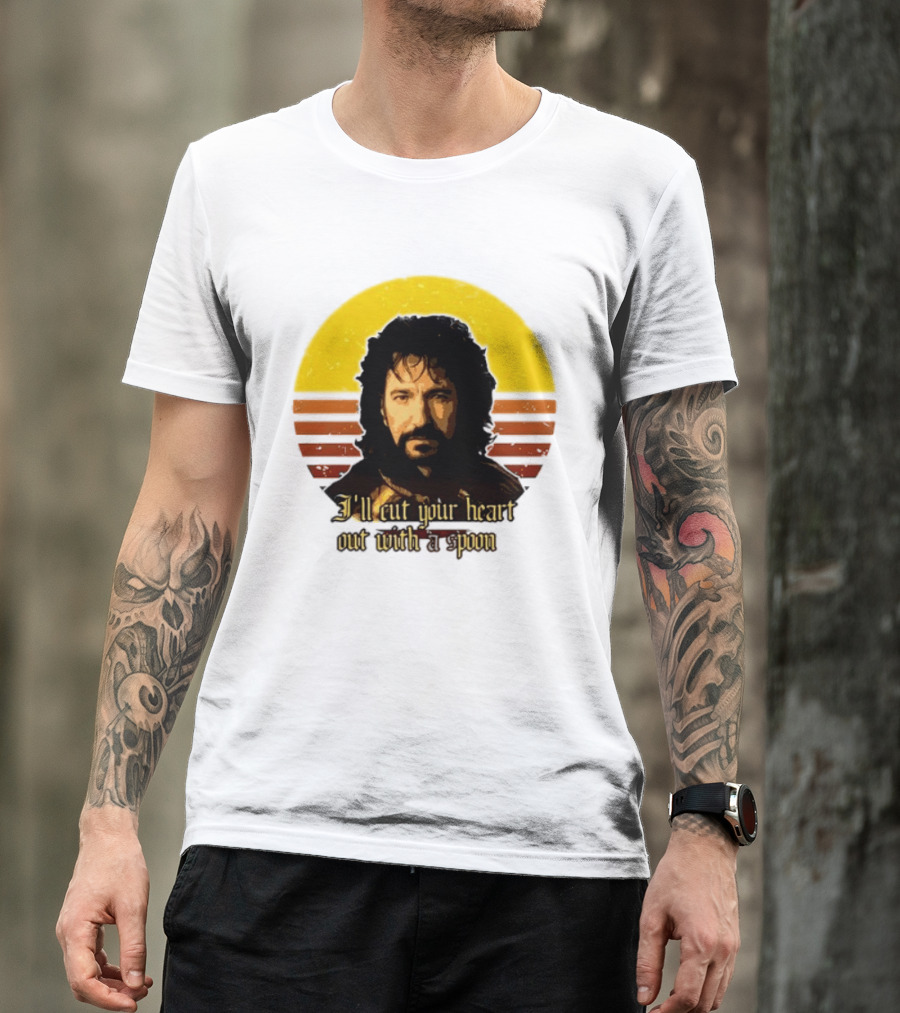 Alan Rickman I'll Cut Your Heart Out With A Spoon T-Shirt