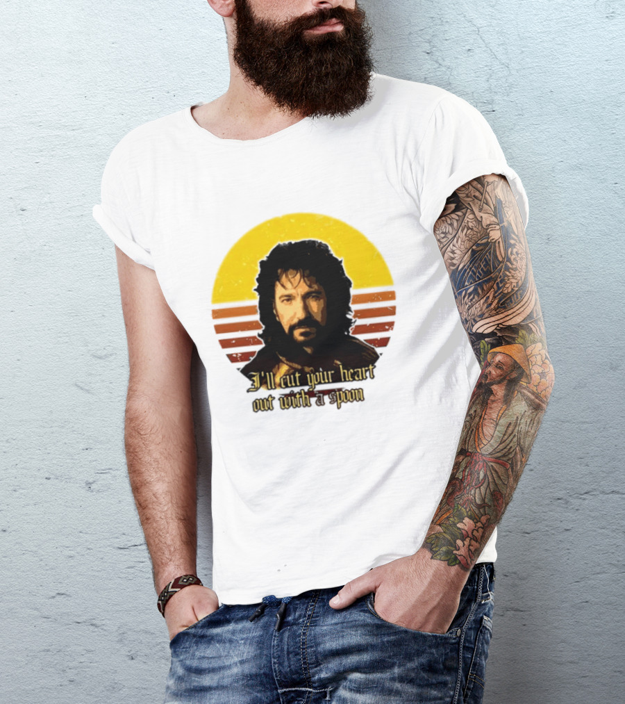Alan Rickman I'll Cut Your Heart Out With A Spoon T-Shirt