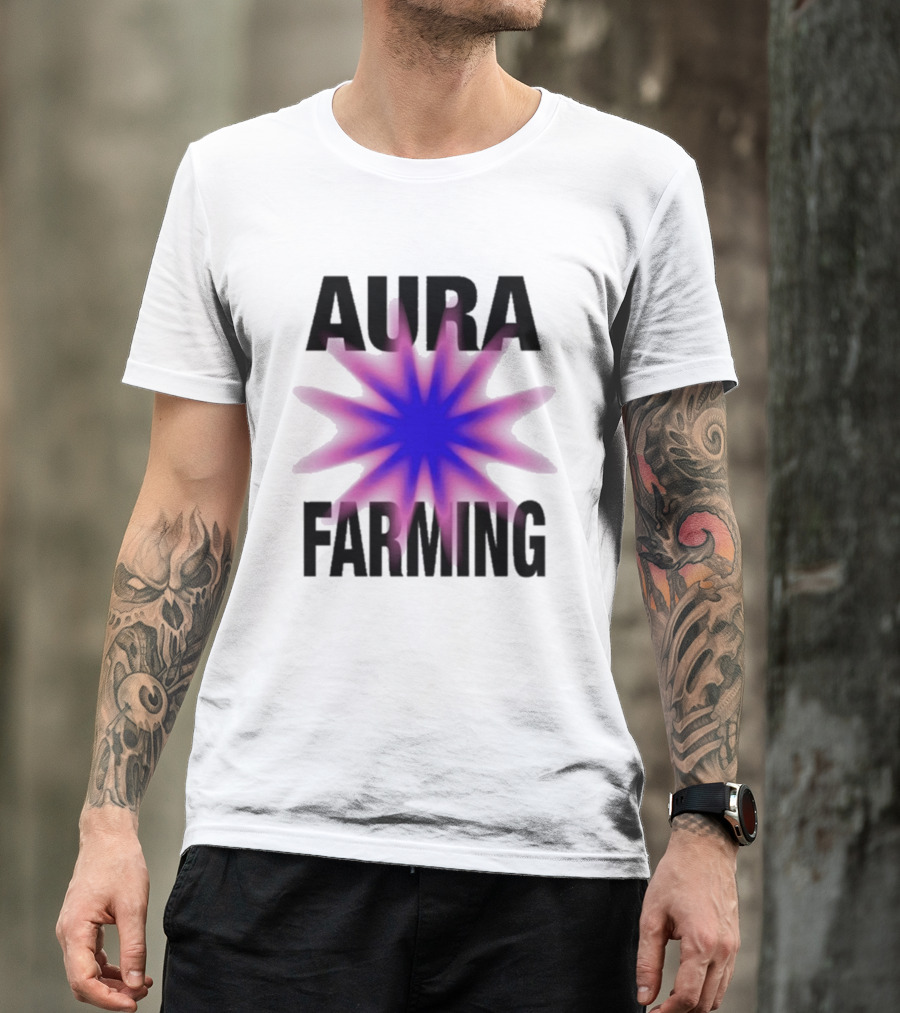 Farming Aura Starburst Energy Visual T-Shirt