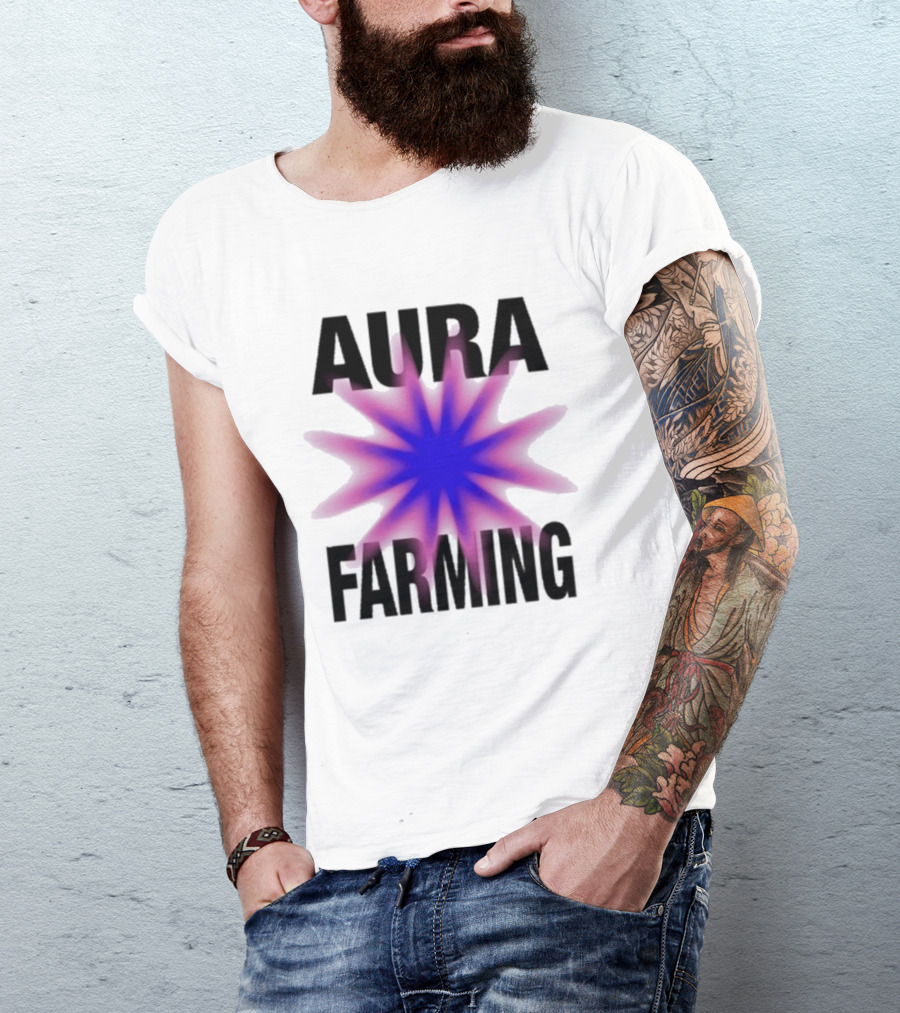 Farming Aura Starburst Energy Visual T-Shirt