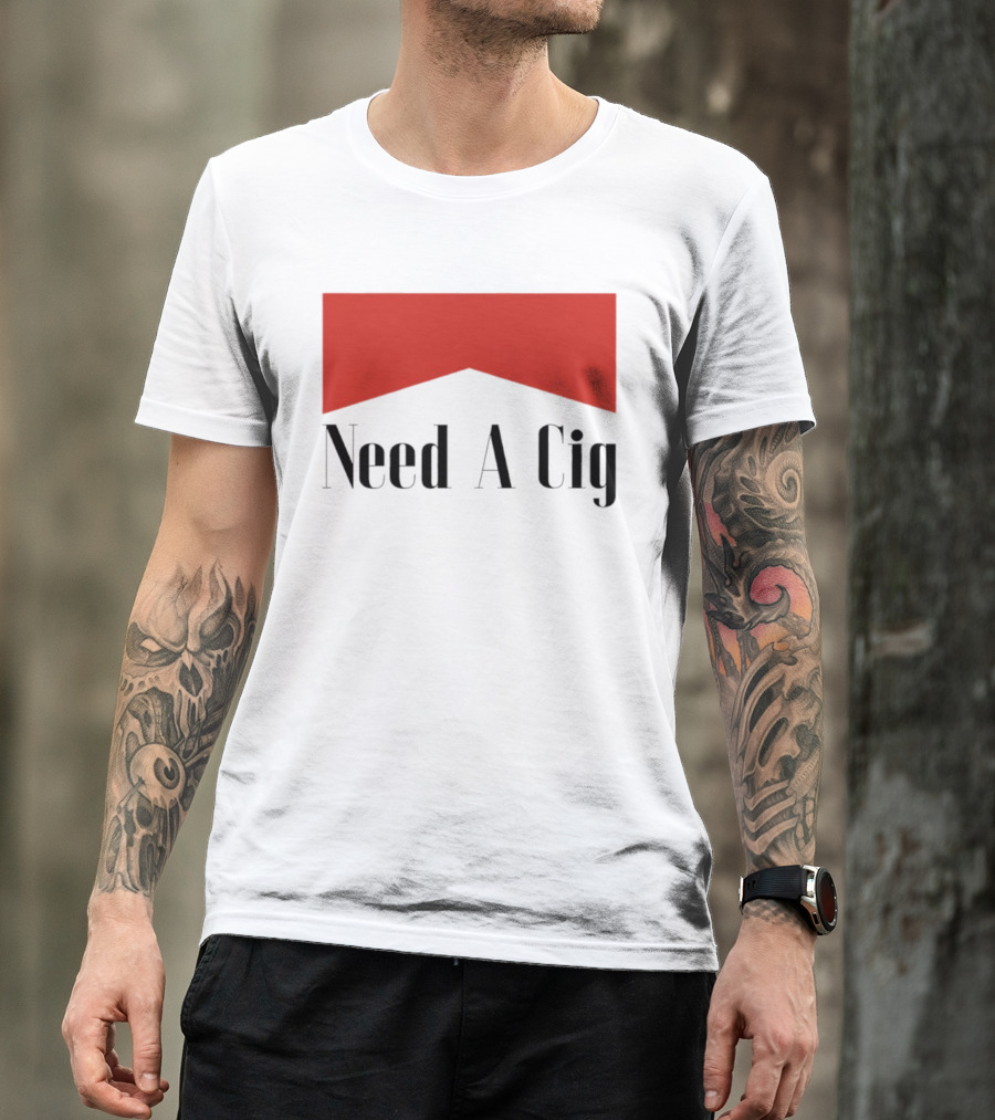 Need A Cig Marlboro Red Chevron T-Shirt