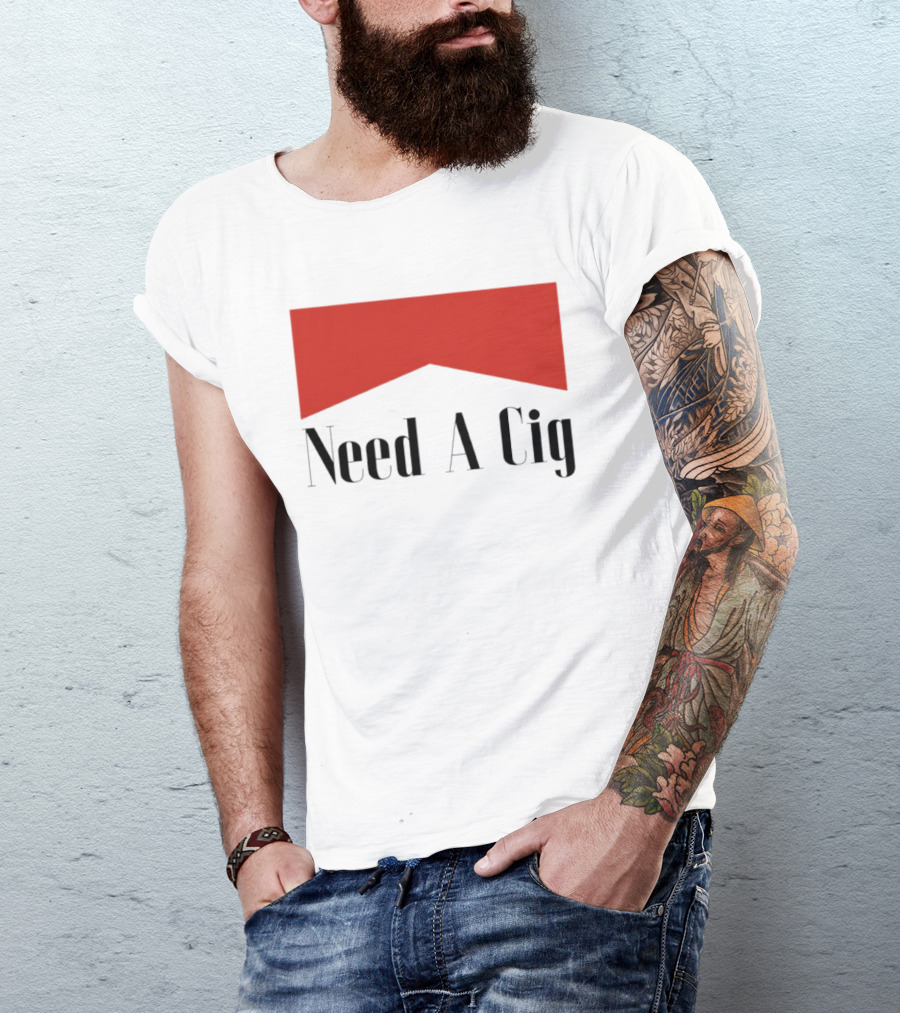 Need A Cig Marlboro Red Chevron T-Shirt