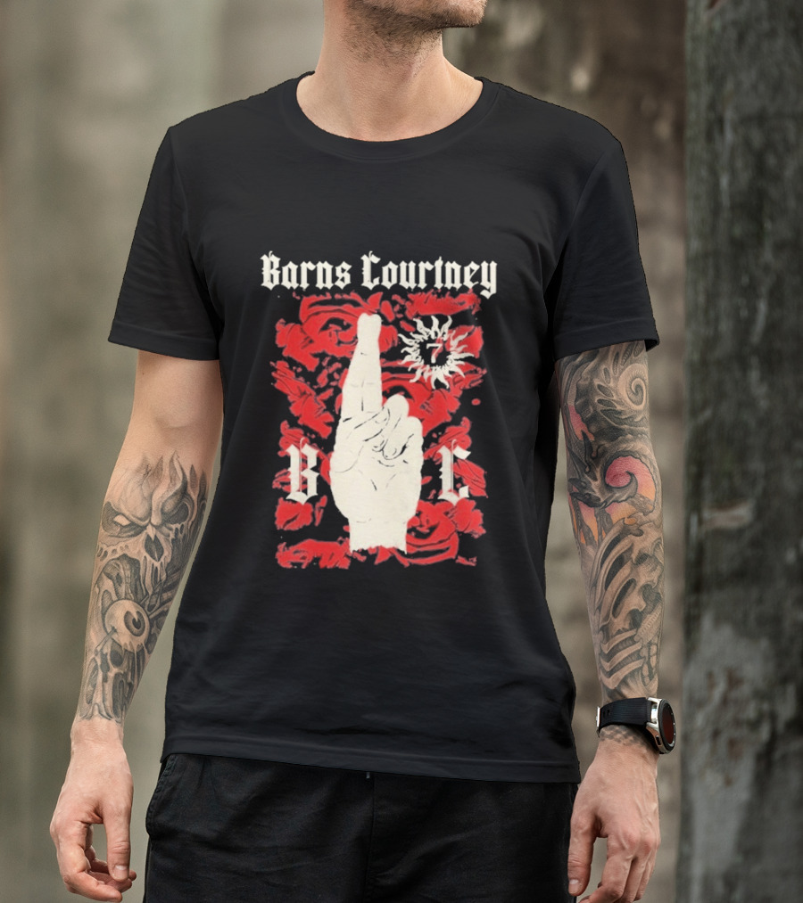 Barns Courtney Icon Roses Crossed Fingers V I C T-Shirt