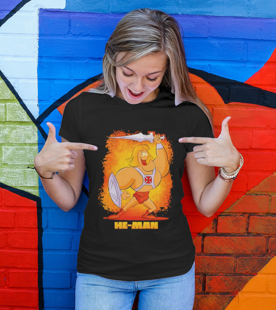 He Man Power Sword Masters Of The Universe Retro 80s T-Shirt