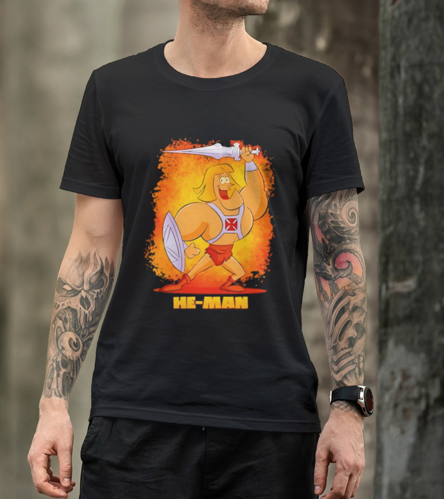 He Man Power Sword Masters Of The Universe Retro 80s T-Shirt