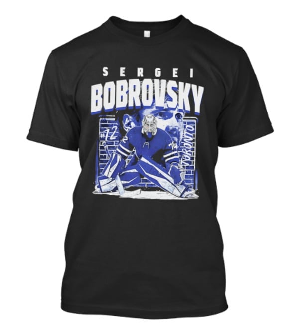 Sergei Bobrovsky #72 Brick Wall Toronto Maple Leafs Hockey Goalie T-Shirt