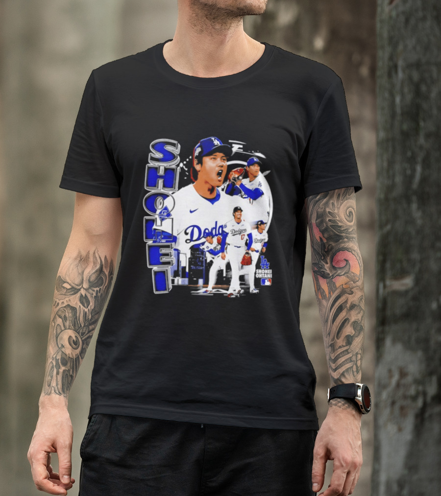 Shohei Ohtani Los Angeles Dodgers MLB 2026 Dodgers Collage T-Shirt