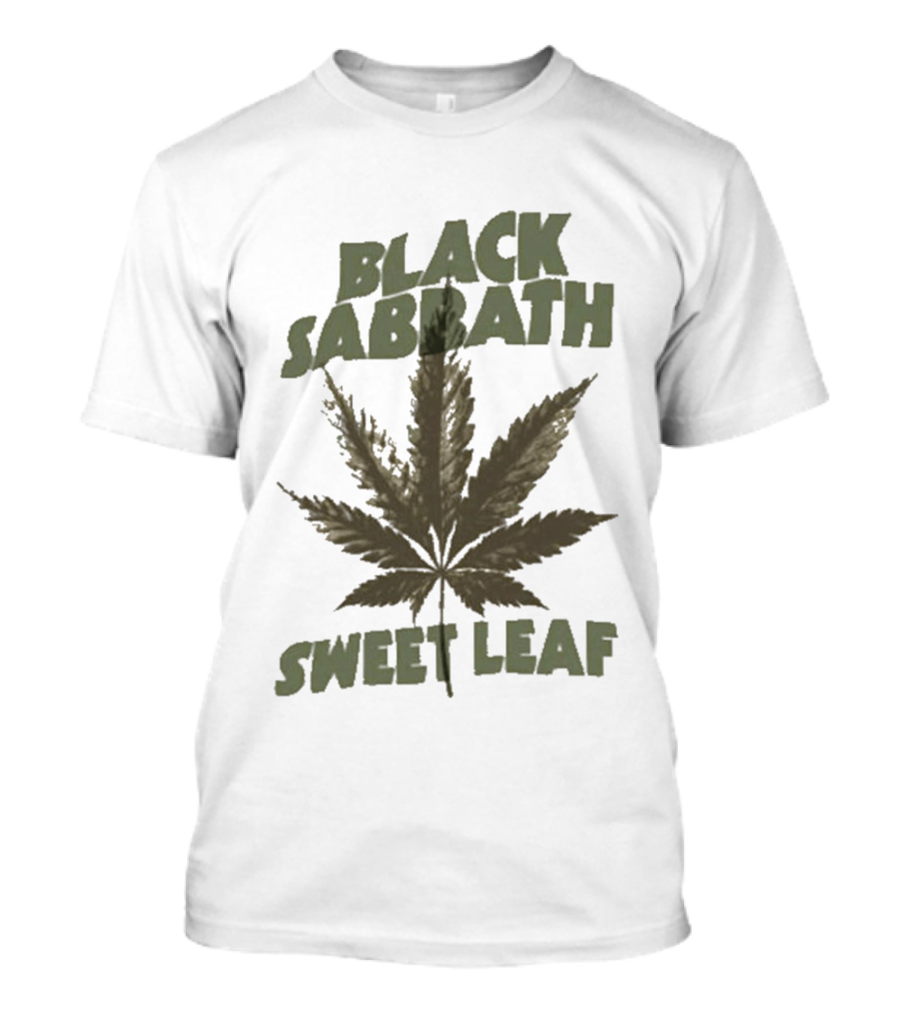 Black Sabbath Sweet Leaf Cannabis Leaf T-Shirt