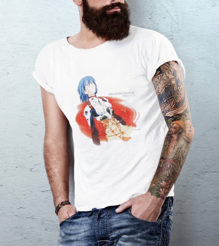 Rei Ayanami Neon Genesis Evangelion Genesis 0 12 Plugsuit Floating Red Liquid Scene T-Shirt