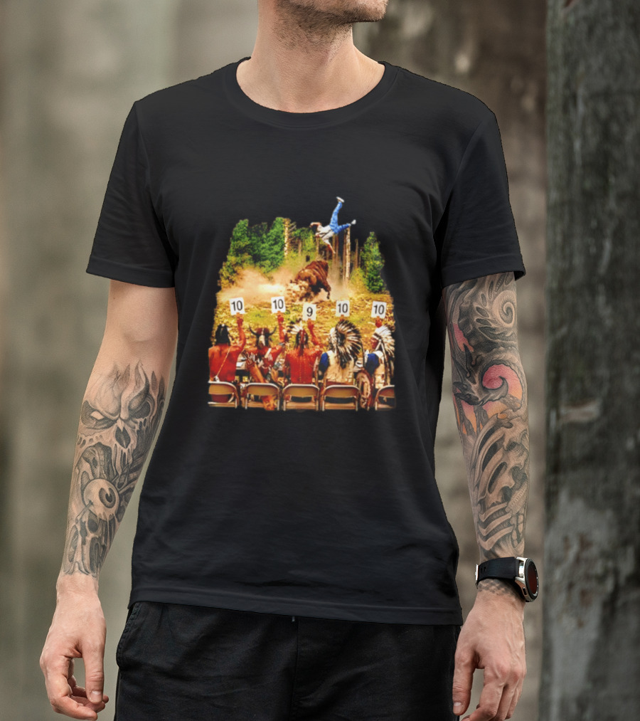 Bison Rodeo Incident Judges Score 10 9 10 T-Shirt