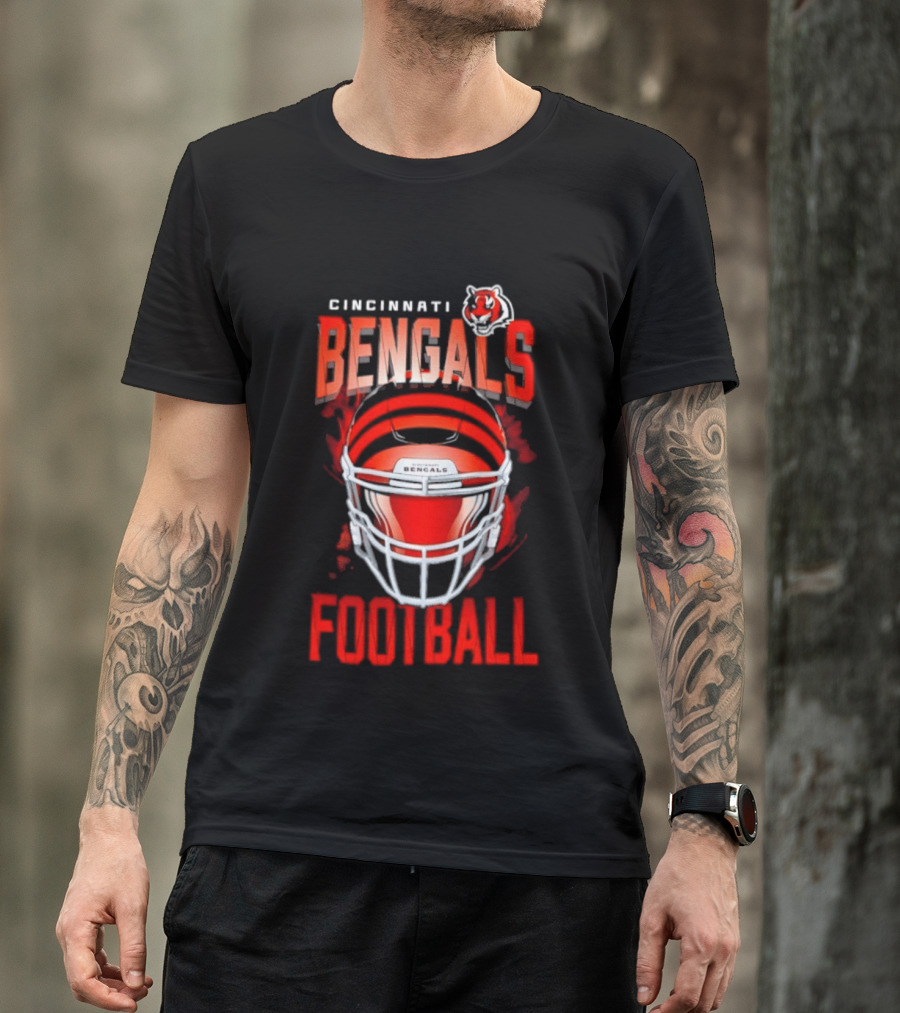 Cincinnati Bengals Football Helmet 2026 Season Bengals Tiger T-Shirt