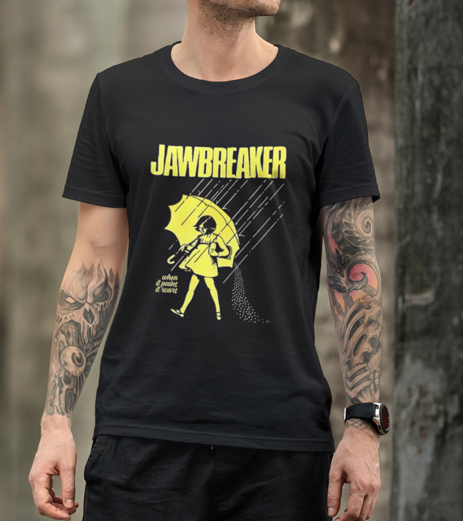 Jawbreaker When It Pains It Roars 2025 Japan Autumn Umbrella Girl T-Shirt