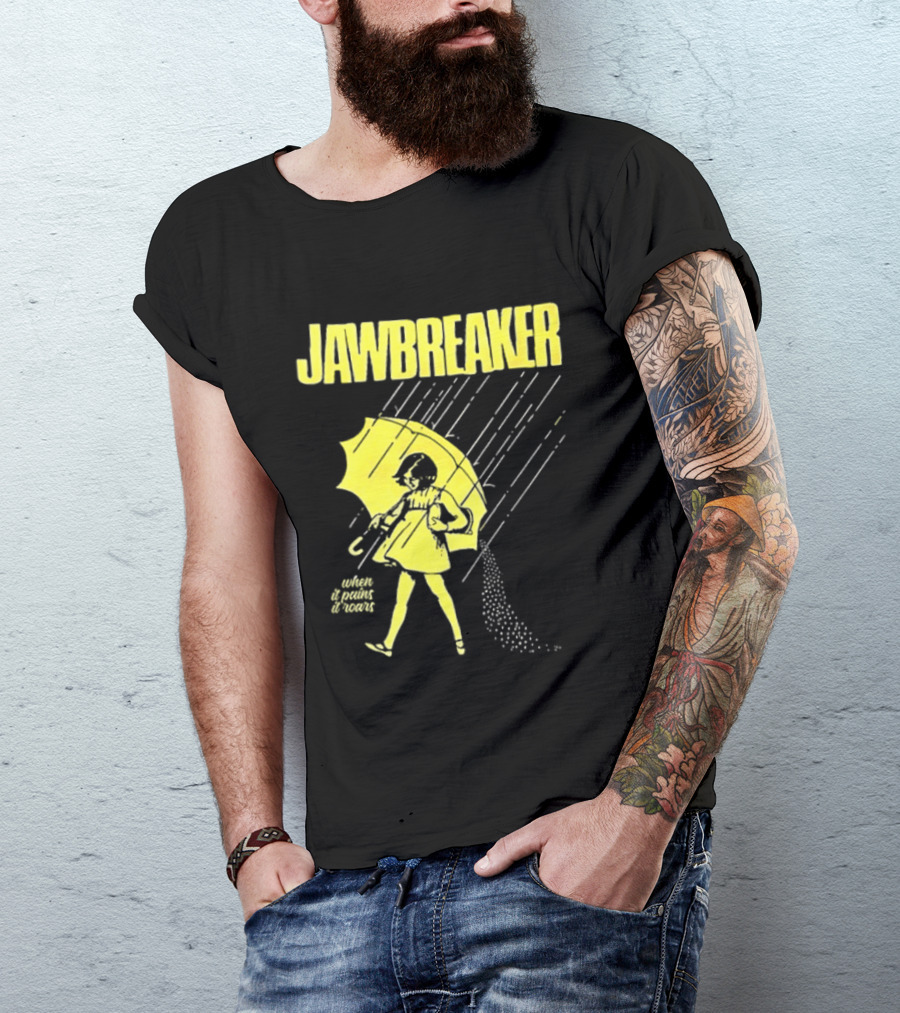 Jawbreaker When It Pains It Roars 2025 Japan Autumn Umbrella Girl T-Shirt