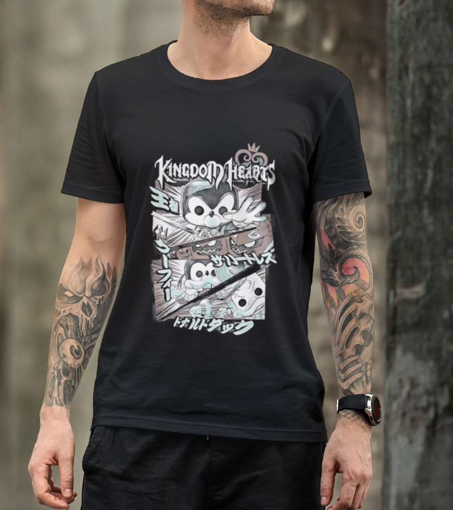 Kingdom Hearts Mickey Mouse Donald Duck Heartless Fantasia Magic Light T-Shirt