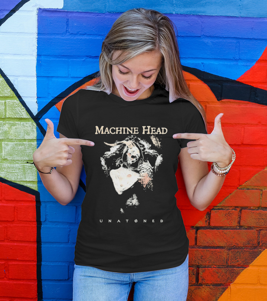 Machine Head Unatøned Abstract Face T-Shirt