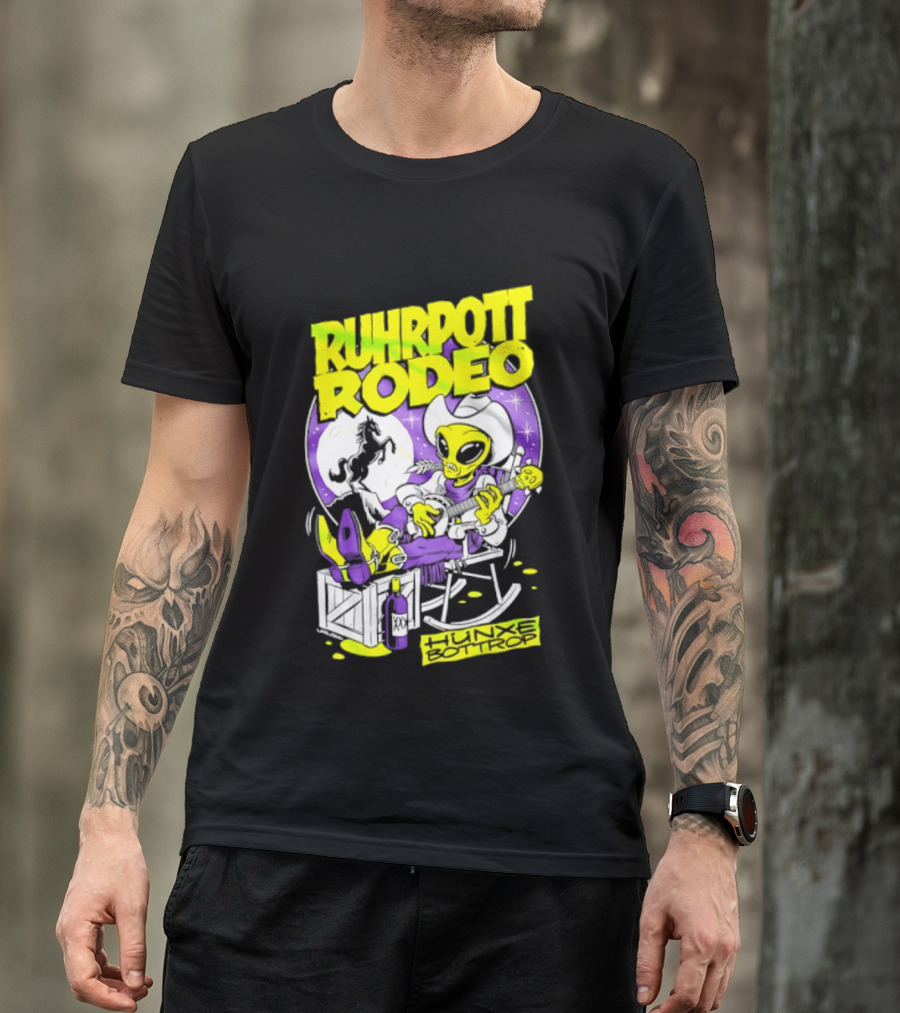 Ruhrpott Rodeo Hunxe Bottrop Extraterrestrial Banjo Player T-Shirt