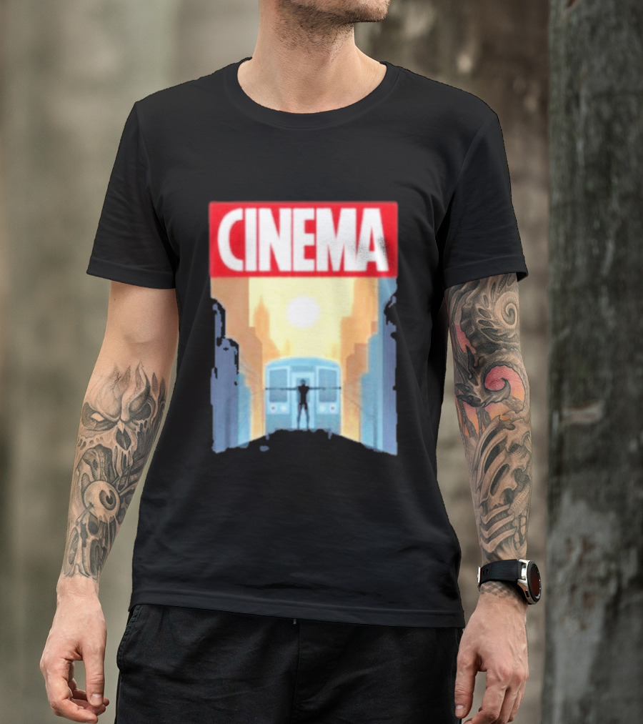 Screencrush Cinema Spidey Subway Sunset Scene T-Shirt